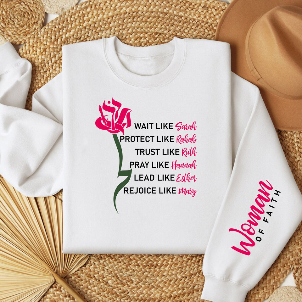Woman of The Bible Women's Fleece Crewneck Sweatshirt