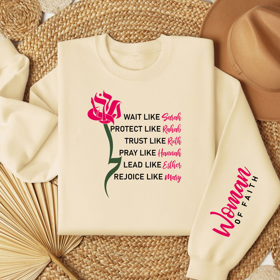Woman of The Bible Women's Fleece Crewneck Sweatshirt