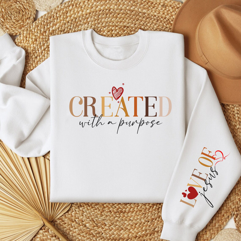 Created With A Purpose Fleece Women's Fleece Crewneck Sweatshirt