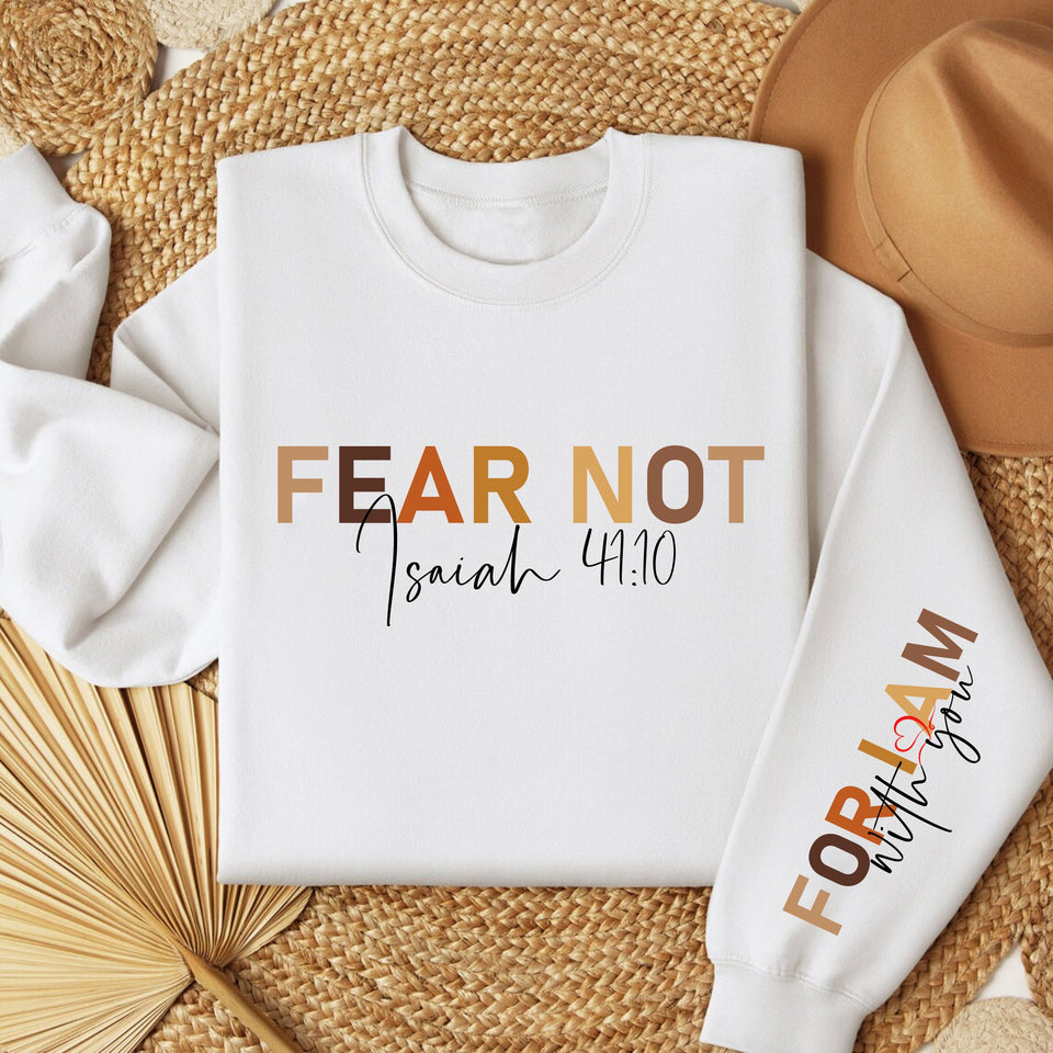 Fear Not For I Am With You Women's Fleece Crewneck Sweatshirt