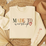 Made To Worship Women's Fleece Crewneck Sweatshirt