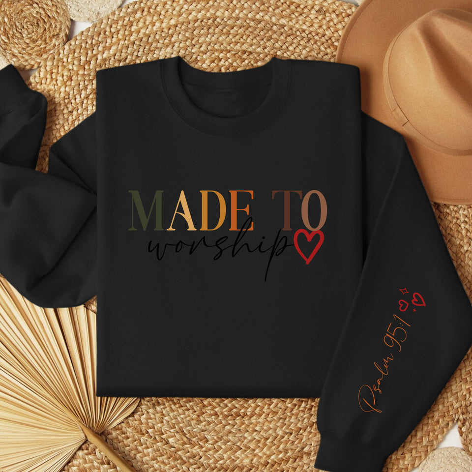 Made To Worship Women's Fleece Crewneck Sweatshirt