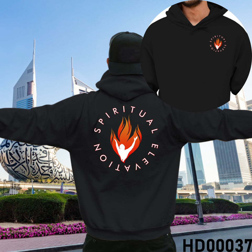 Spiritual Elevation Christian Bible Verse Hooded Sweatshirt