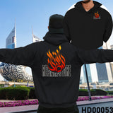 Refiner's Fire Hebrew Calligraphy Christian Bible Verse Hooded Sweatshirt