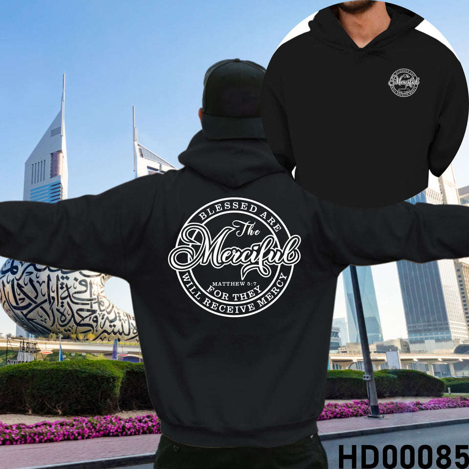Merciful | Matthew 5:7 Christian Bible Verse Hooded Sweatshirt