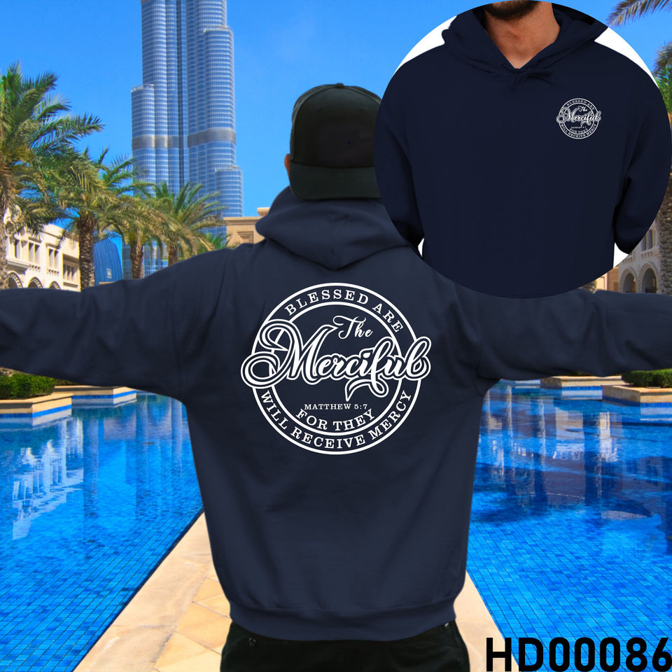 Merciful | Matthew 5:7 Christian Bible Verse Hooded Sweatshirt
