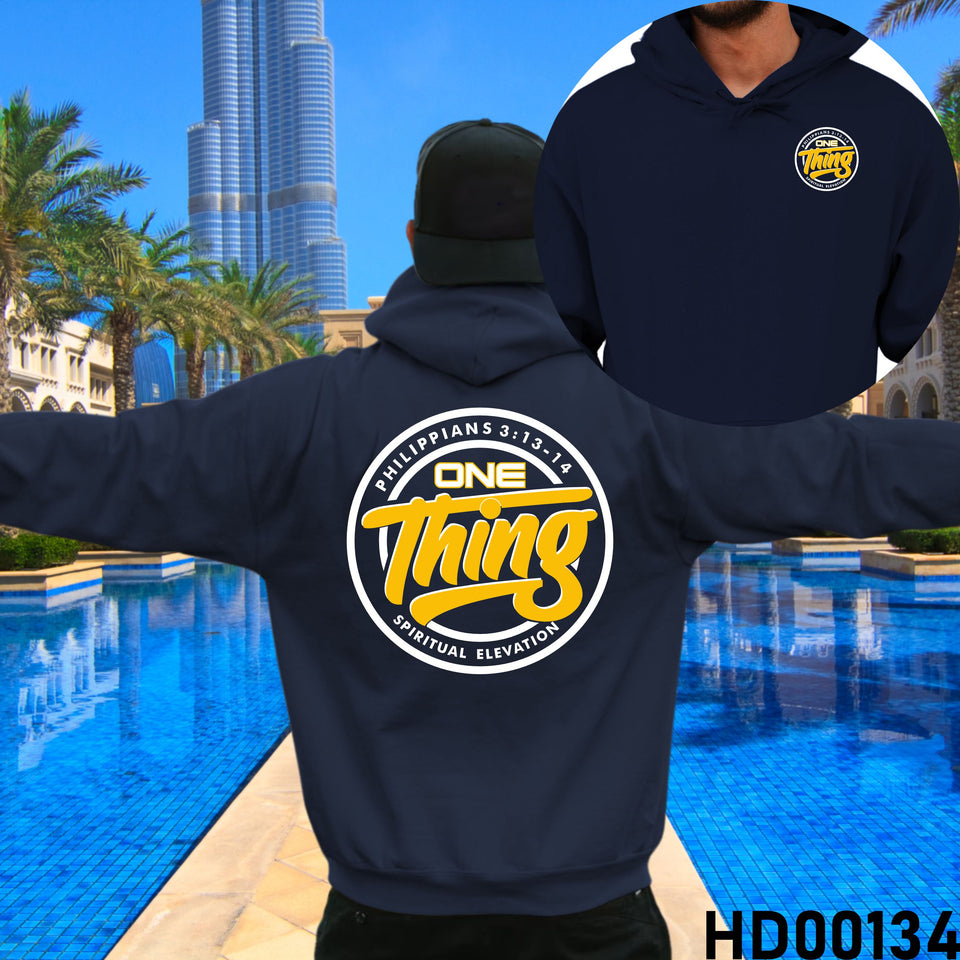 One Thing | Philippians 3:13-14 Christian Bible Verse Hooded Sweatshirt