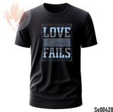Love Never Fails | Sky Blue & Gray
