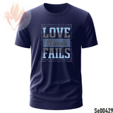 Love Never Fails | Sky Blue & Gray