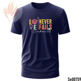 Love Never Fails | 1 Corinthians 13:8 | Boho