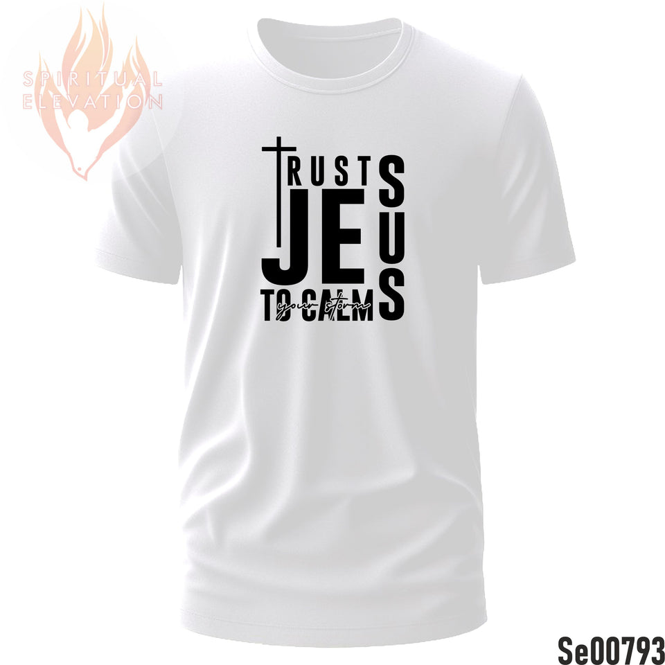 Trust Jesus To Calm YoOur Storm | Black and White