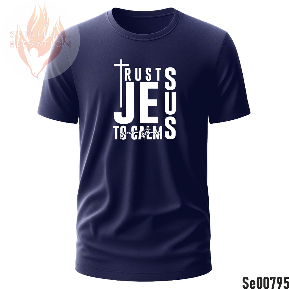 Trust Jesus To Calm YoOur Storm | Black and White