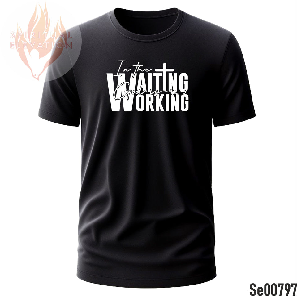 In The Waiting, God Is Working | Black and White