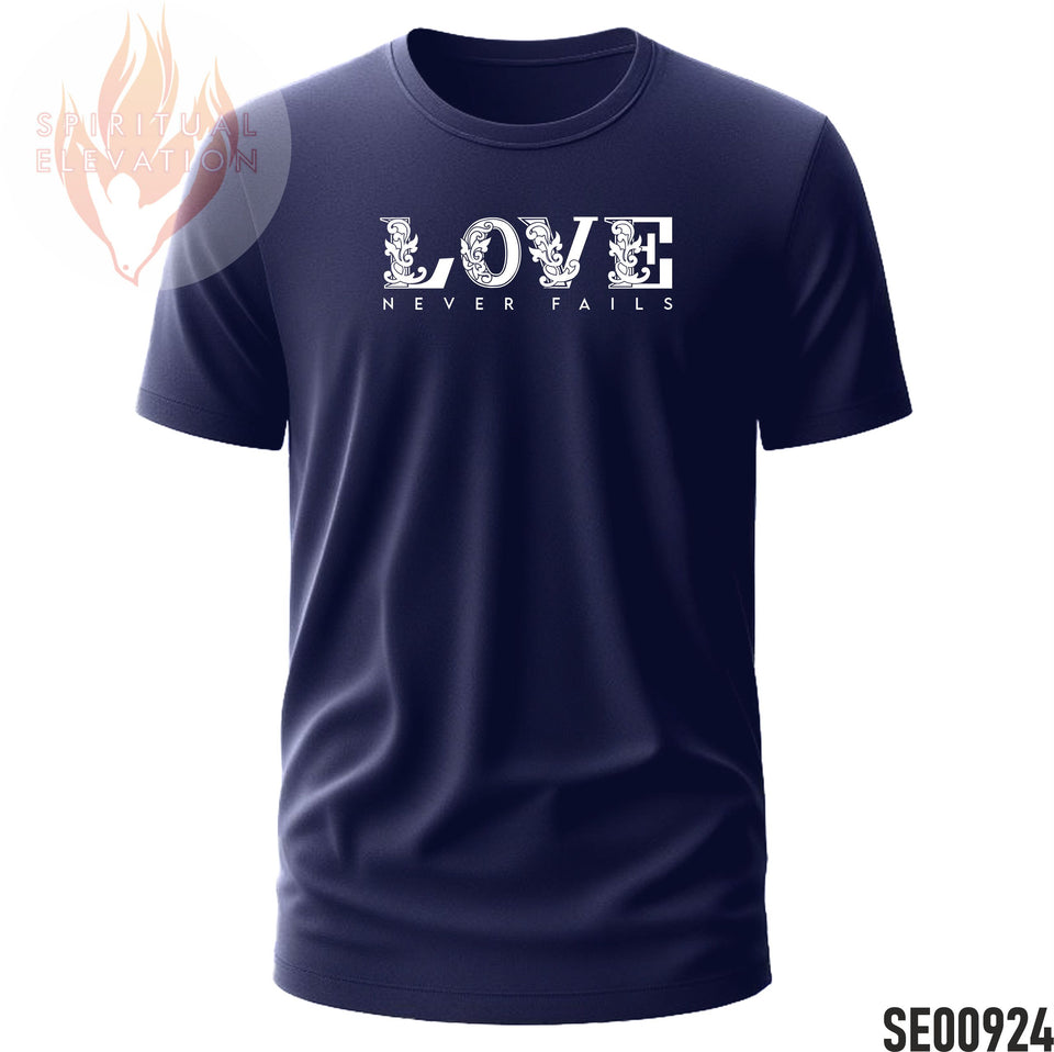 Love Never Fails  | Minimalist | Black and White