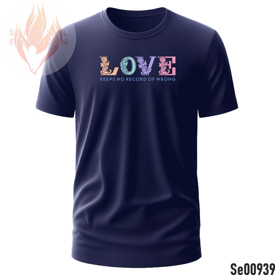 Love Keeps No Record Of Wrong - Colorful  | Minimalist