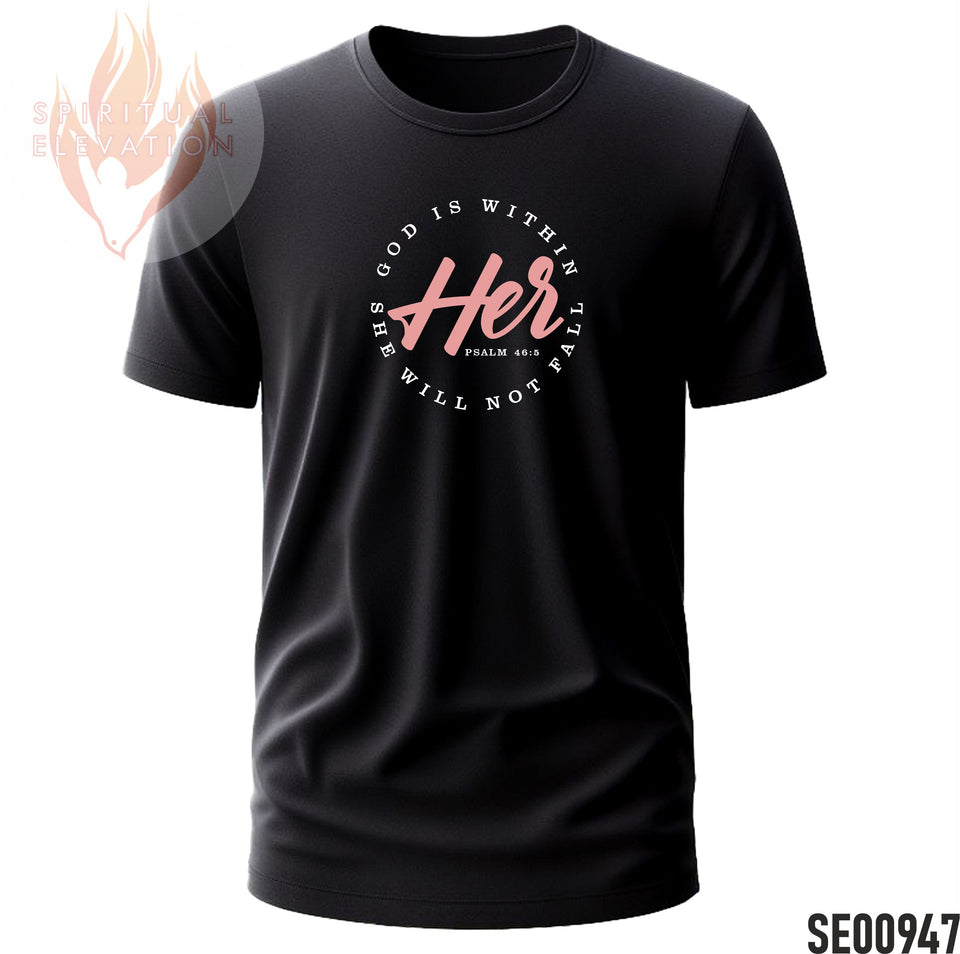 God Is Within Her, She Will Not Fall | Minimalist