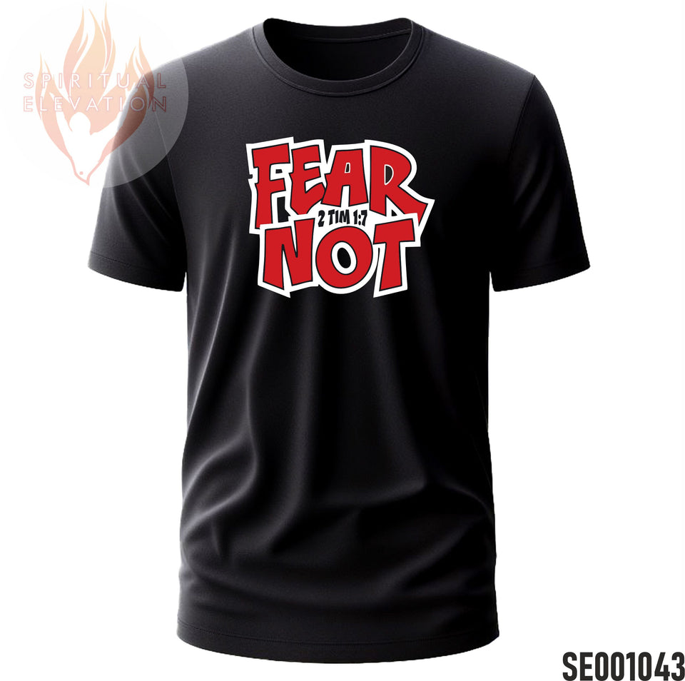 Fear Not - Red | Minimalist