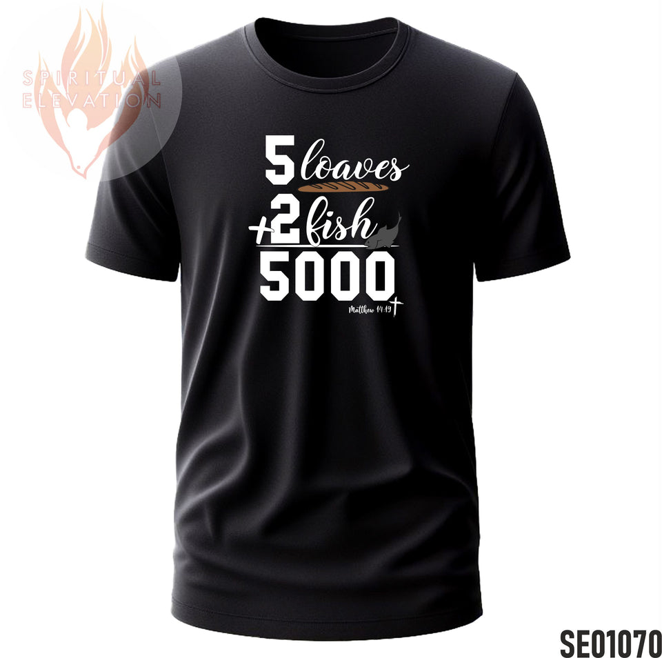 2 + 5 = 5000 | Matthew 14:19 | Minimalist