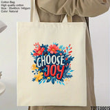 Design 01 - 20  Spiritual Elevation Tote Bag  | Christian Gifts for Women | Faith Based Gifts | Christian Canvas Bags for Women