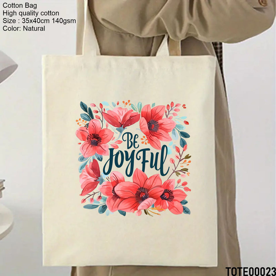 Design 21 - 40 Spiritual Elevation Tote Bag | Christian Gifts for Women | Faith Based Gifts | Christian Canvas Bags for Women