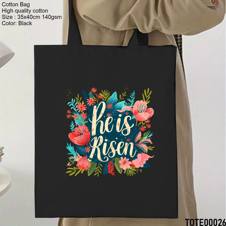 Design 21 - 40 Spiritual Elevation Tote Bag | Christian Gifts for Women | Faith Based Gifts | Christian Canvas Bags for Women