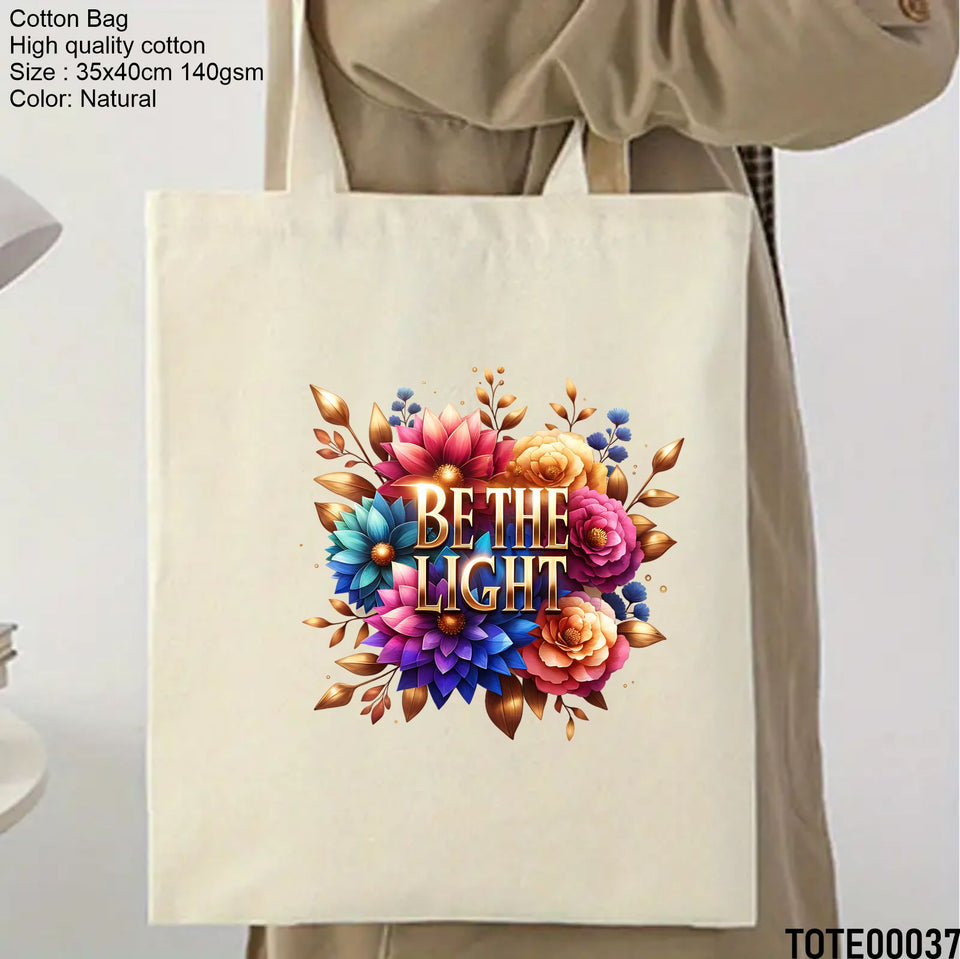 Design 21 - 40 Spiritual Elevation Tote Bag | Christian Gifts for Women | Faith Based Gifts | Christian Canvas Bags for Women