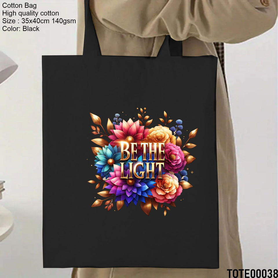 Design 21 - 40 Spiritual Elevation Tote Bag | Christian Gifts for Women | Faith Based Gifts | Christian Canvas Bags for Women