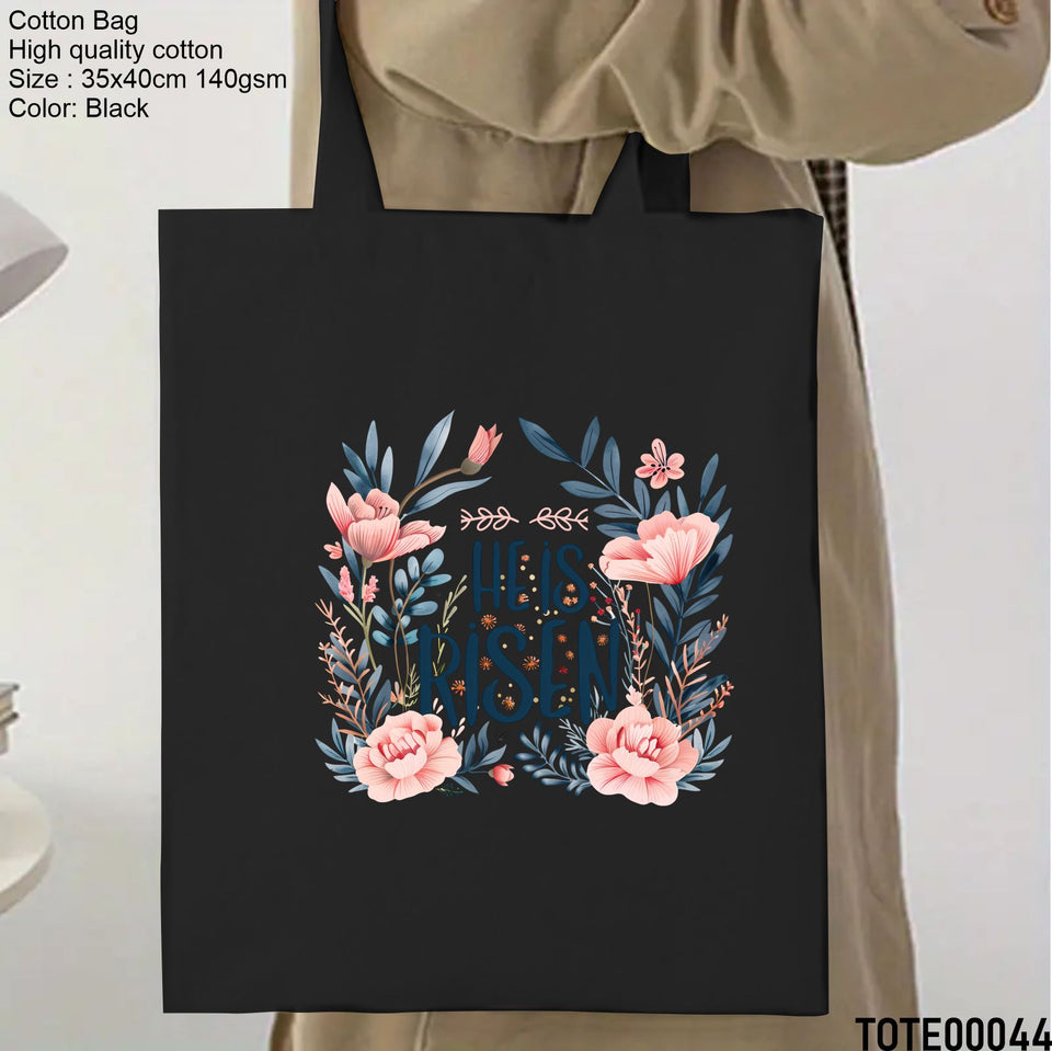 Design 41 - 60 Spiritual Elevation Tote Bag | Christian Gifts for Women | Faith Based Gifts | Christian Canvas Bags for Women