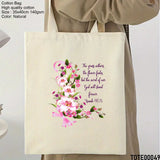 Design 41 - 60 Spiritual Elevation Tote Bag | Christian Gifts for Women | Faith Based Gifts | Christian Canvas Bags for Women