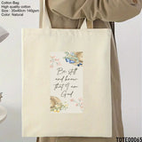 Design 61 - 80 Spiritual Elevation Tote Bag | Christian Gifts for Women | Faith Based Gifts | Christian Canvas Bags for Women