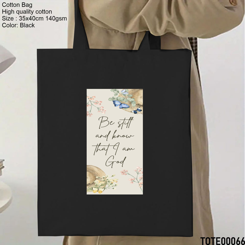 Design 61 - 80 Spiritual Elevation Tote Bag | Christian Gifts for Women | Faith Based Gifts | Christian Canvas Bags for Women