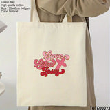 Design 61 - 80 Spiritual Elevation Tote Bag | Christian Gifts for Women | Faith Based Gifts | Christian Canvas Bags for Women