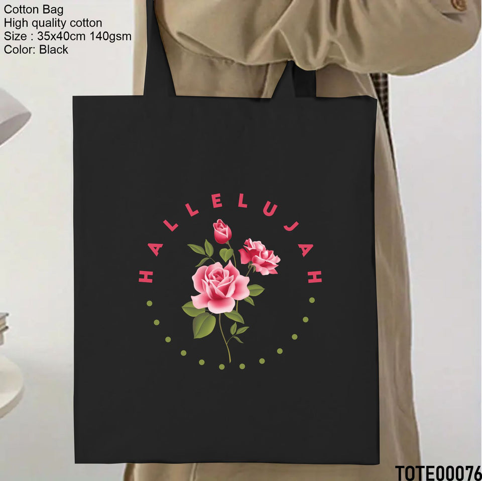 Design 61 - 80 Spiritual Elevation Tote Bag | Christian Gifts for Women | Faith Based Gifts | Christian Canvas Bags for Women