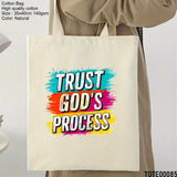 Design 81 - 100 Spiritual Elevation Tote Bag | Christian Gifts for Women | Faith Based Gifts | Christian Canvas Bags for Women