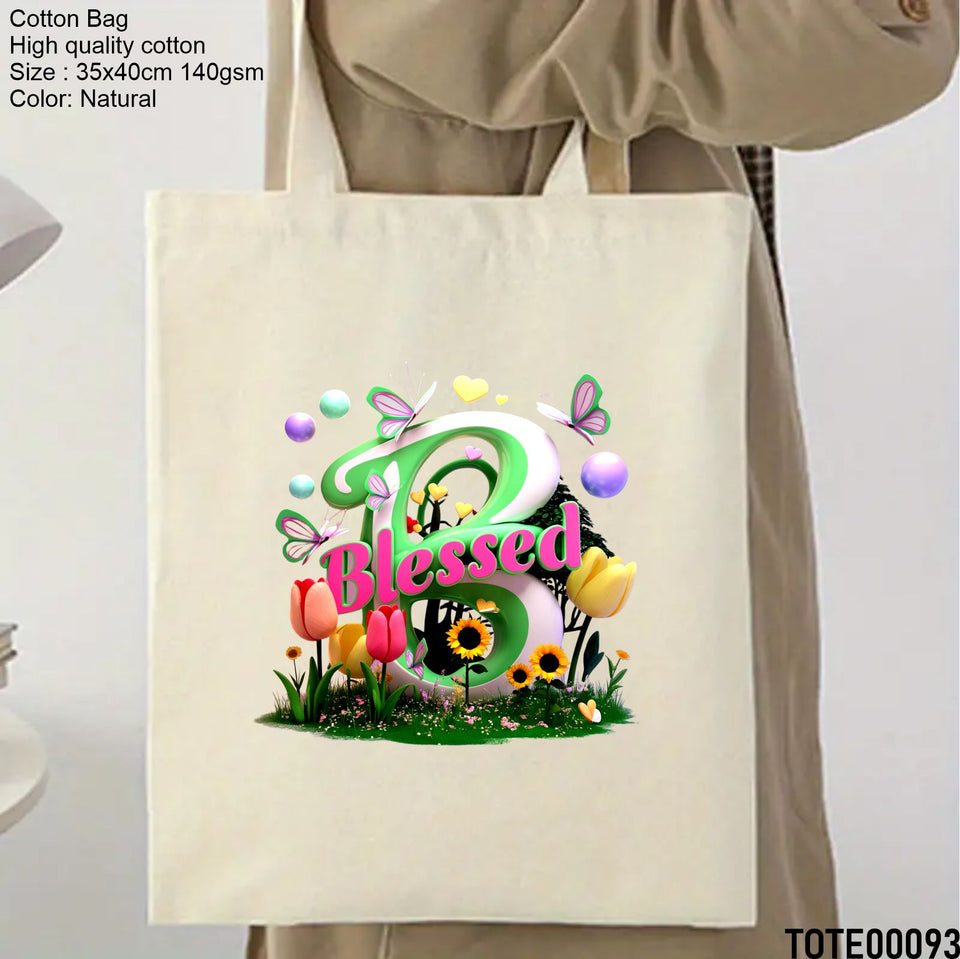 Design 81 - 100 Spiritual Elevation Tote Bag | Christian Gifts for Women | Faith Based Gifts | Christian Canvas Bags for Women