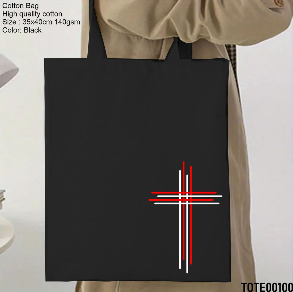 Design 81 - 100 Spiritual Elevation Tote Bag | Christian Gifts for Women | Faith Based Gifts | Christian Canvas Bags for Women