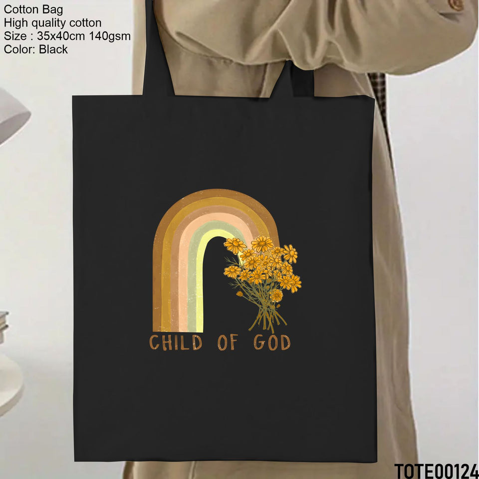 Design 121 - 140 Spiritual Elevation Tote Bag | Christian Gifts for Women | Faith Based Gifts | Christian Canvas Bags for Women