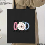 Design 121 - 140 Spiritual Elevation Tote Bag | Christian Gifts for Women | Faith Based Gifts | Christian Canvas Bags for Women