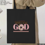Design 121 - 140 Spiritual Elevation Tote Bag | Christian Gifts for Women | Faith Based Gifts | Christian Canvas Bags for Women