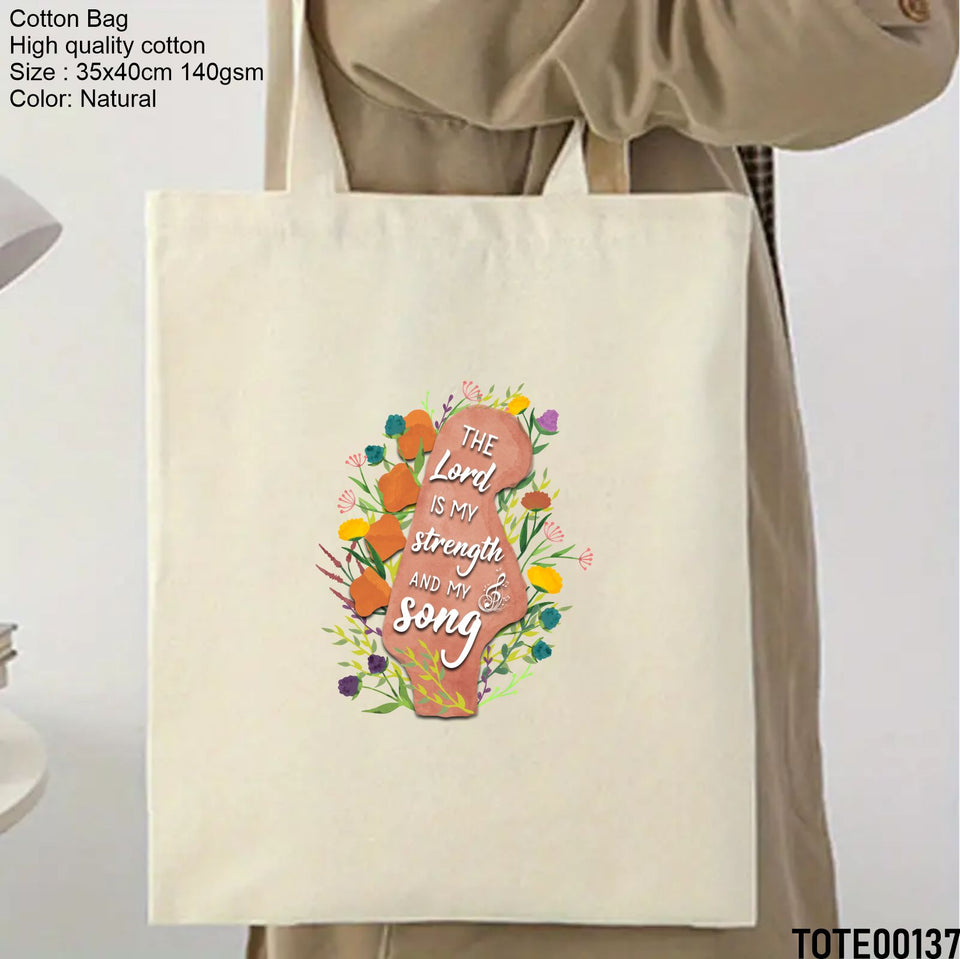 Design 121 - 140 Spiritual Elevation Tote Bag | Christian Gifts for Women | Faith Based Gifts | Christian Canvas Bags for Women