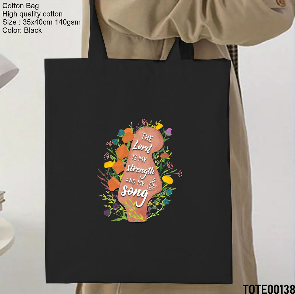 Design 121 - 140 Spiritual Elevation Tote Bag | Christian Gifts for Women | Faith Based Gifts | Christian Canvas Bags for Women