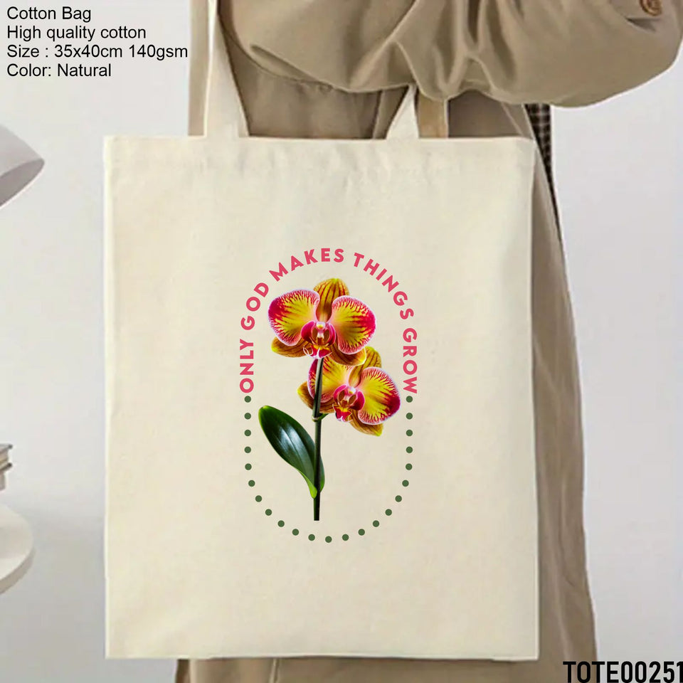 Design 241 - 260 Spiritual Elevation Tote Bag | Christian Gifts for Women | Faith Based Gifts | Christian Canvas Bags for Women