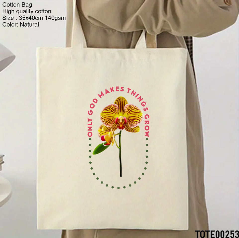 Design 241 - 260 Spiritual Elevation Tote Bag | Christian Gifts for Women | Faith Based Gifts | Christian Canvas Bags for Women