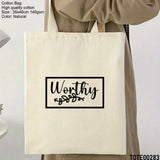 Design 281 - 300 Spiritual Elevation Tote Bag | Christian Gifts for Women | Faith Based Gifts | Christian Canvas Bags for Women