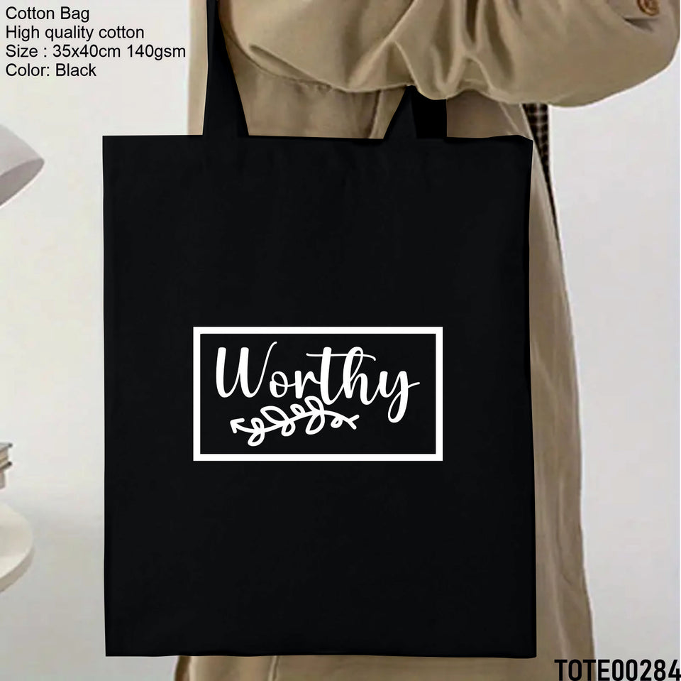 Design 281 - 300 Spiritual Elevation Tote Bag | Christian Gifts for Women | Faith Based Gifts | Christian Canvas Bags for Women