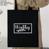 Design 281 - 300 Spiritual Elevation Tote Bag | Christian Gifts for Women | Faith Based Gifts | Christian Canvas Bags for Women