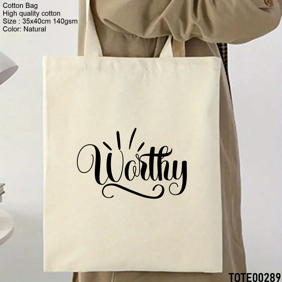 Design 281 - 300 Spiritual Elevation Tote Bag | Christian Gifts for Women | Faith Based Gifts | Christian Canvas Bags for Women