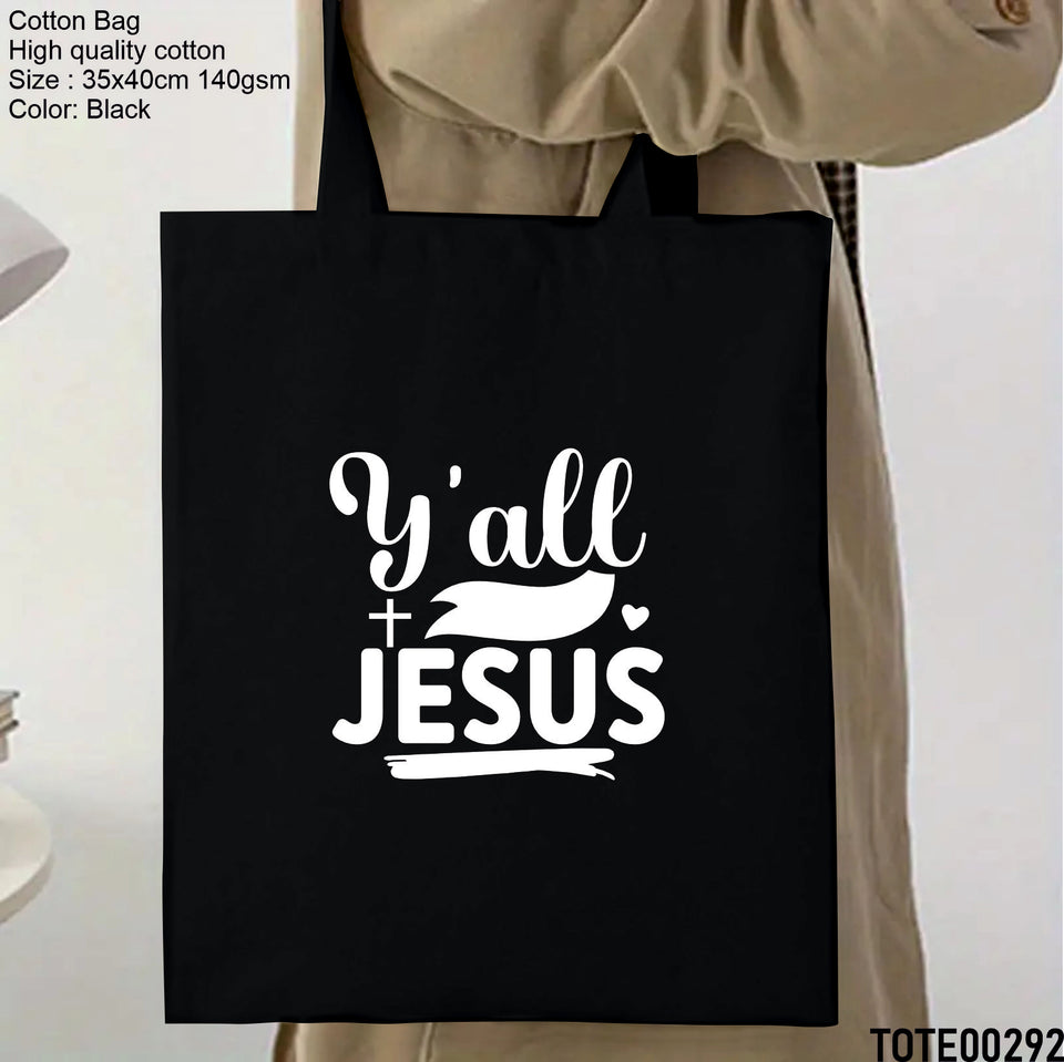Design 281 - 300 Spiritual Elevation Tote Bag | Christian Gifts for Women | Faith Based Gifts | Christian Canvas Bags for Women