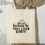 Design 301 - 320 Spiritual Elevation Tote Bag | Christian Gifts for Women | Faith Based Gifts | Christian Canvas Bags for Women