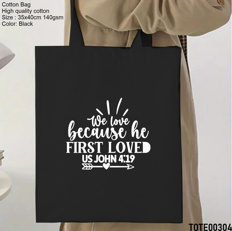 Design 301 - 320 Spiritual Elevation Tote Bag | Christian Gifts for Women | Faith Based Gifts | Christian Canvas Bags for Women